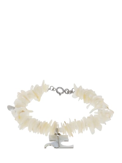 Coral mother of pearl anklet - Courreges - Women | Luisaviaroma