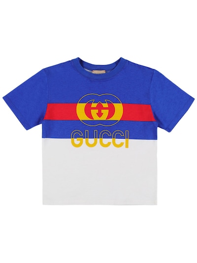 midler broderi Fryse Logo cotton jersey t-shirt - Gucci - Girls | Luisaviaroma