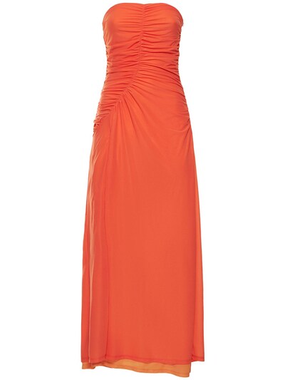  Vestido Maxi sin tirantes para mujer
