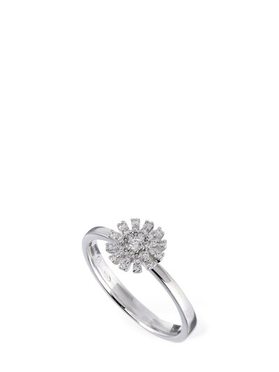 Damiani 18kt White Gold Margherita Diamond Ring