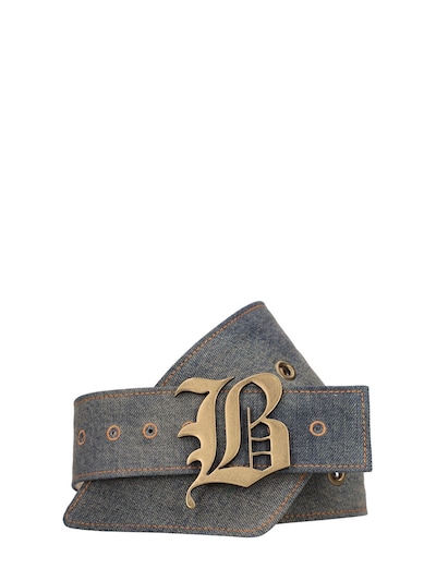 Louis Vuitton Denim-Logo Belt