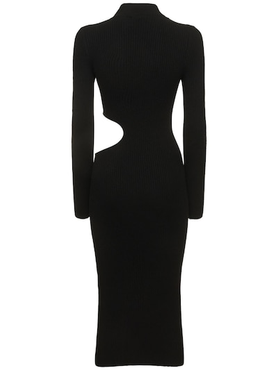 Reformation - Vallo cutout cashmere knit midi dress - Black | Luisaviaroma
