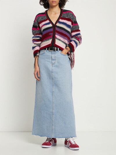 Agolde: Gonna Hilla in denim - women_1 | Luisa Via Roma