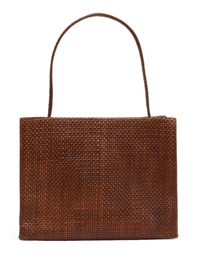 St. Agni - Mini woven minimal tote bag - Brown | Luisaviaroma