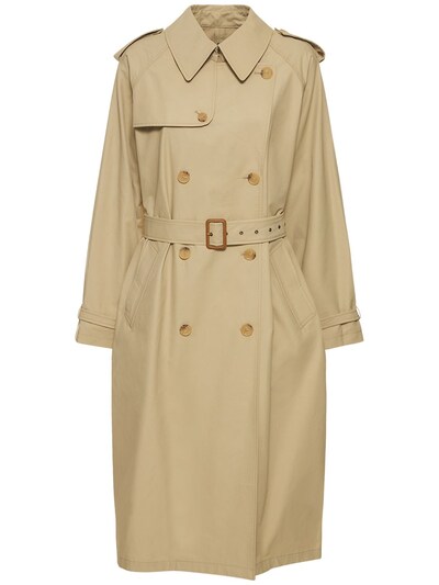 Nili Lotan: Tanner oversized trench coat - Khaki - women_0 | Luisa Via Roma