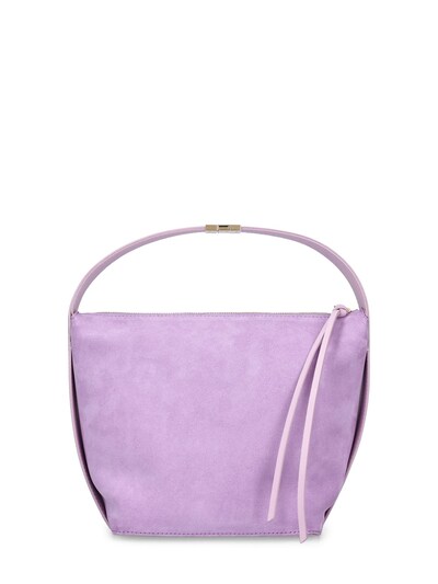 IDA XXL Crossbody Bag Leather Leather Bag Shoulder Bag Lilac 