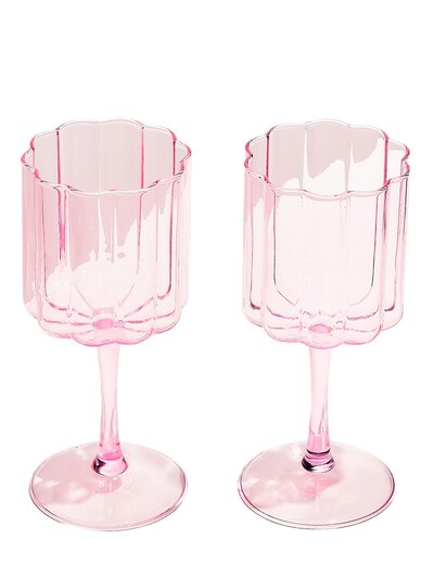 BOROSILICATE GLASS COCKTAIL GLASS - Pink