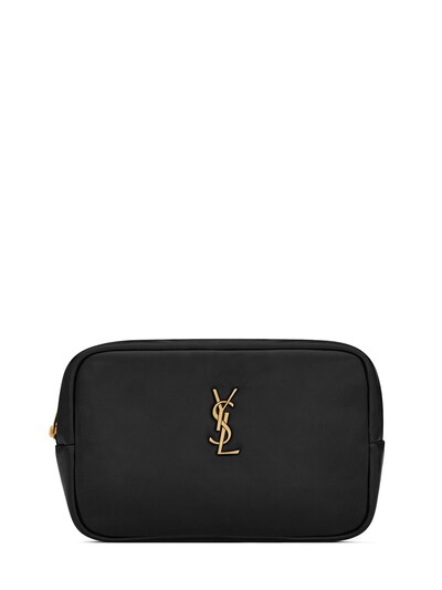 Cassandre Leather Pouch in Black - Saint Laurent