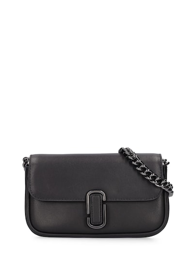 Marc Jacobs Shoulder Bag In Black And White Leather in Metallic