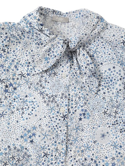 Printed cotton shirt w/logo - Il Gufo - Girls | Luisaviaroma