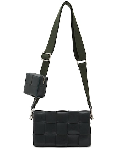 Bottega Veneta Men's Cassette Leather Crossbody Bag