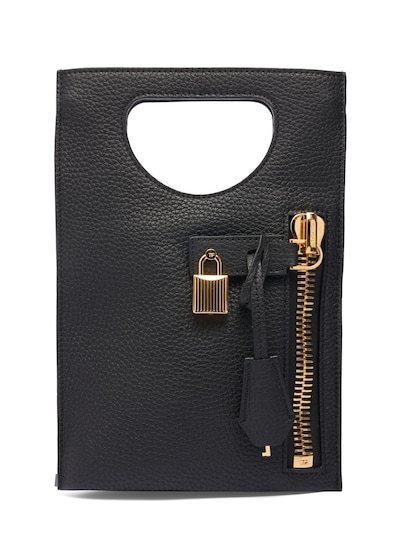 Leather Shoulder Bag in Black - Tom Ford