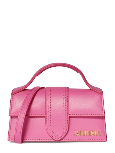 Le Bambino Leather Shoulder Bag in Pink - Jacquemus