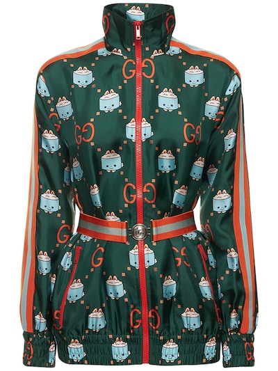 Kawaii gg animal silk jacket - Gucci - Women | Luisaviaroma