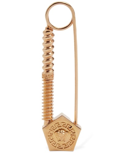 Safety pin medusa brooch - Versace - Men | Luisaviaroma