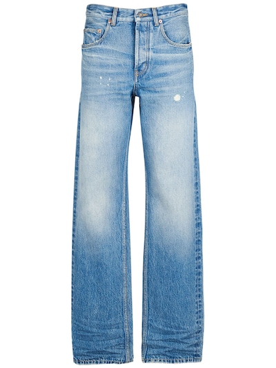 Baggy cotton denim wide jeans - Saint Laurent - Women