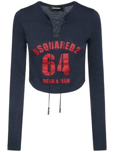 Dsquared2 Cropped logo-print Sweatshirt - Black