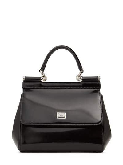 Small sicily leather top handle bag - Dolce & Gabbana - Women