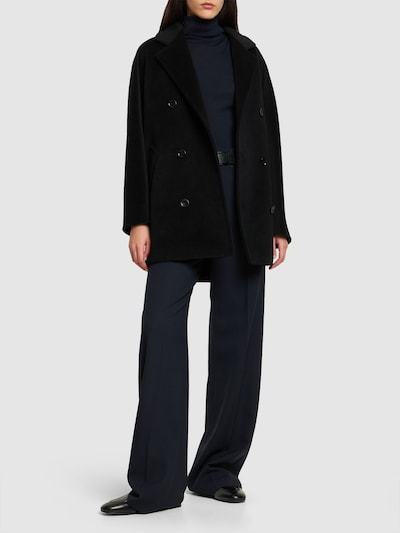 Rebus wool & cashmere beaver short coat - Max Mara - Women | Luisaviaroma