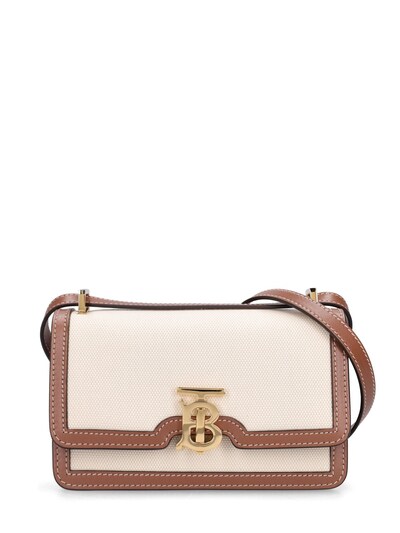 Burberry Small TB Canvas Crossbody Bag