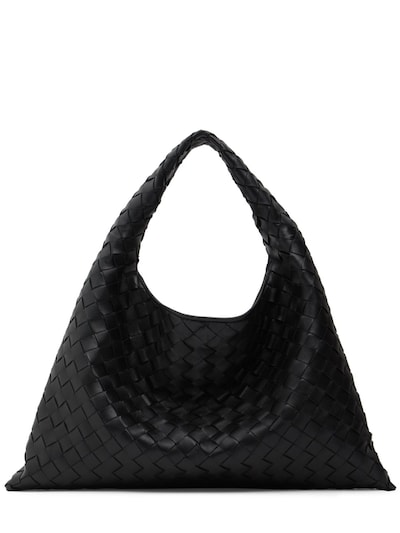Small hop leather shoulder bag - Bottega Veneta - Women | Luisaviaroma