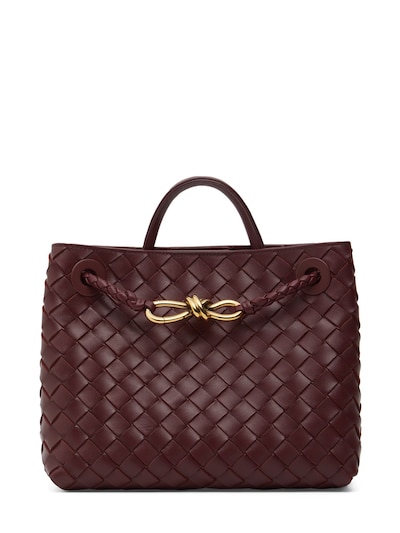 SMALL ANDIAMO LEATHER TOTE BAG for Women - Bottega Veneta