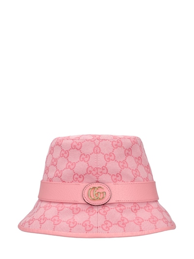 Gucci GG Canvas Bucket Hat w/ Tags - Pink Hats, Accessories