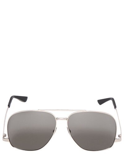 Lunettes de soleil aviateur en métal Leon SAINT LAURENT EYEWEAR