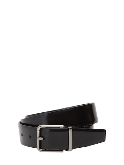 DOLCE & GABBANA, Black Men's Leather Belt