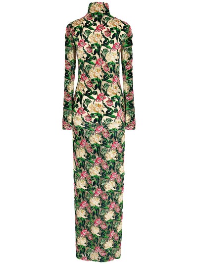 Floral jacquard long dress - Paco Rabanne - Women | Luisaviaroma