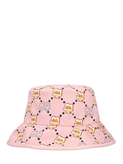 Gucci Kawaii Printed Bucket Hat in Pink - Gucci