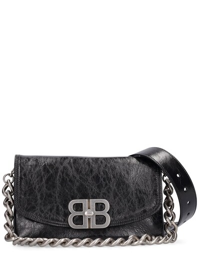 Balenciaga Denim Bb Chain Crossbody Bag