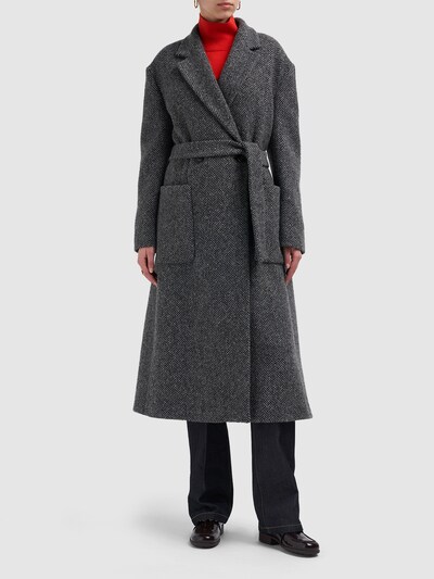 Este wool herringbone long coat - Weekend Max Mara - Women | Luisaviaroma