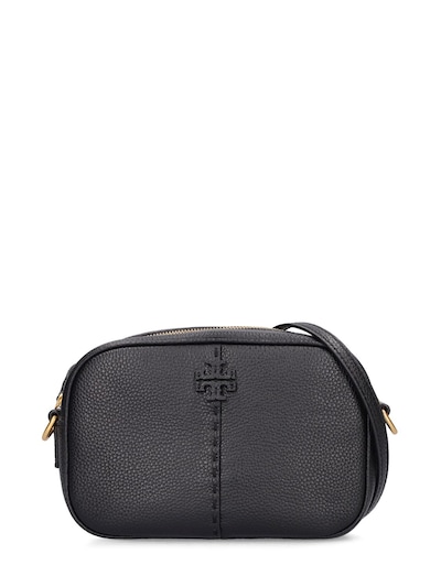 Tory Burch Mcgraw Leather Tote Bag Black