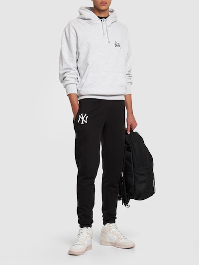New Era: N.Y. Yankees essential cotton joggers - Black - men_1 | Luisa Via Roma