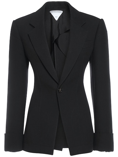 Structured Cotton Blend Jacket - Bottega Veneta - Women 