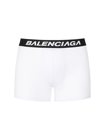 Racer soft cotton boxer briefs - Balenciaga | Luisaviaroma