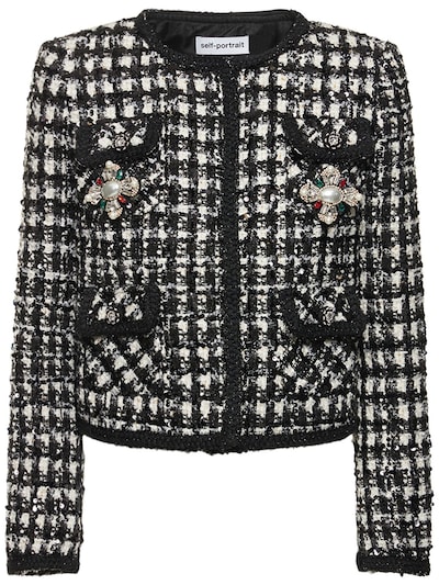 monochrome boucle jacket