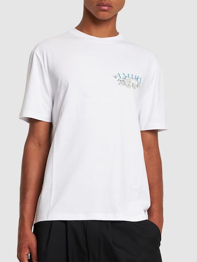 Floral amiri logo t-shirt - Amiri - Men | Luisaviaroma