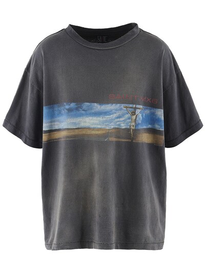 Valentino Black Cotton Floating Island Print T-Shirt Size XXL Valentino