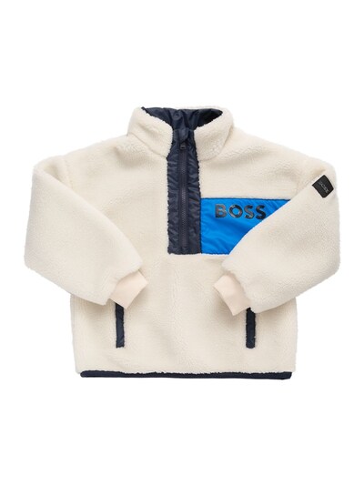 Teddy fleece anorak jacket