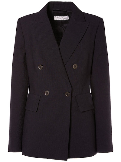 Albero seersucker wool jacket - Max Mara - Women | Luisaviaroma