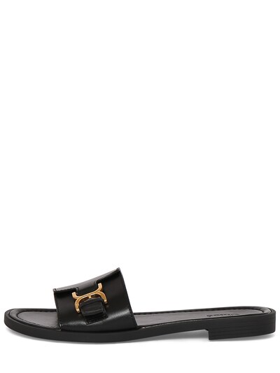 10mm marcie leather flat slides - Chloé - Women | Luisaviaroma