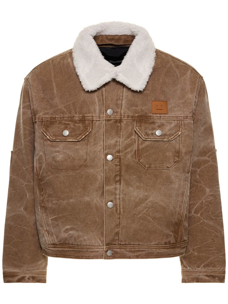 Orsan padded cotton canvas jacket Acne Studios Men Luisaviaroma