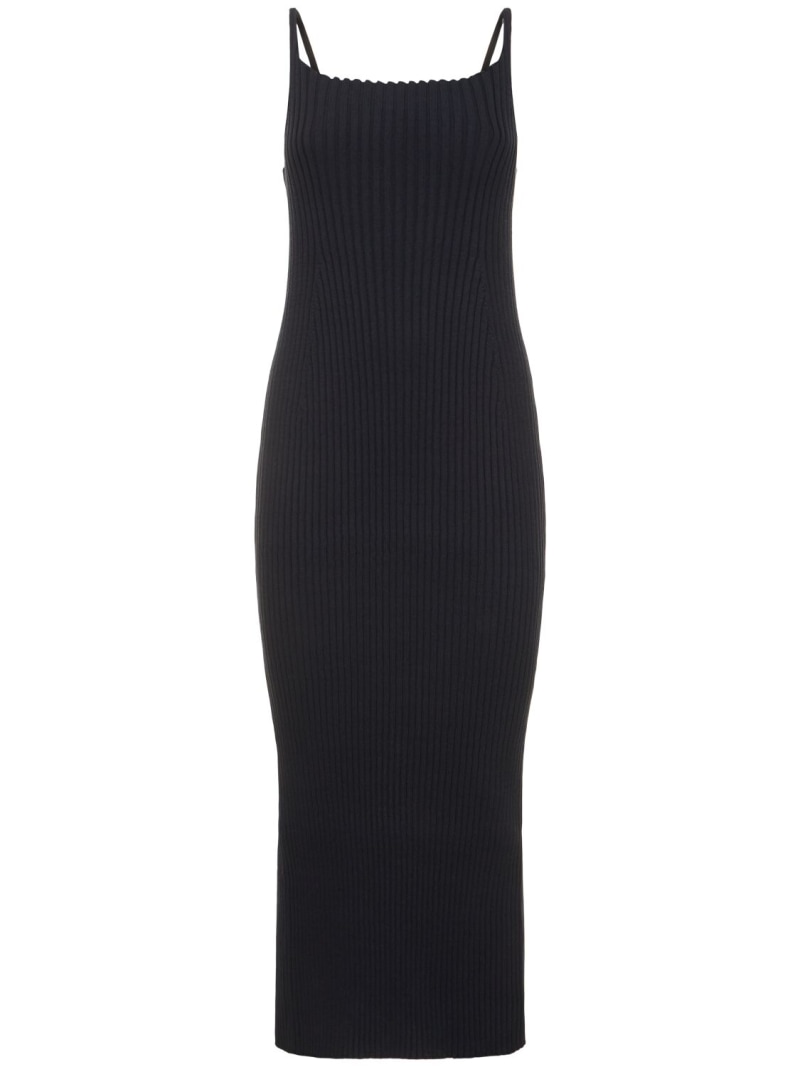 Cotton wide rib knit maxi dress - Auralee - Women | Luisaviaroma