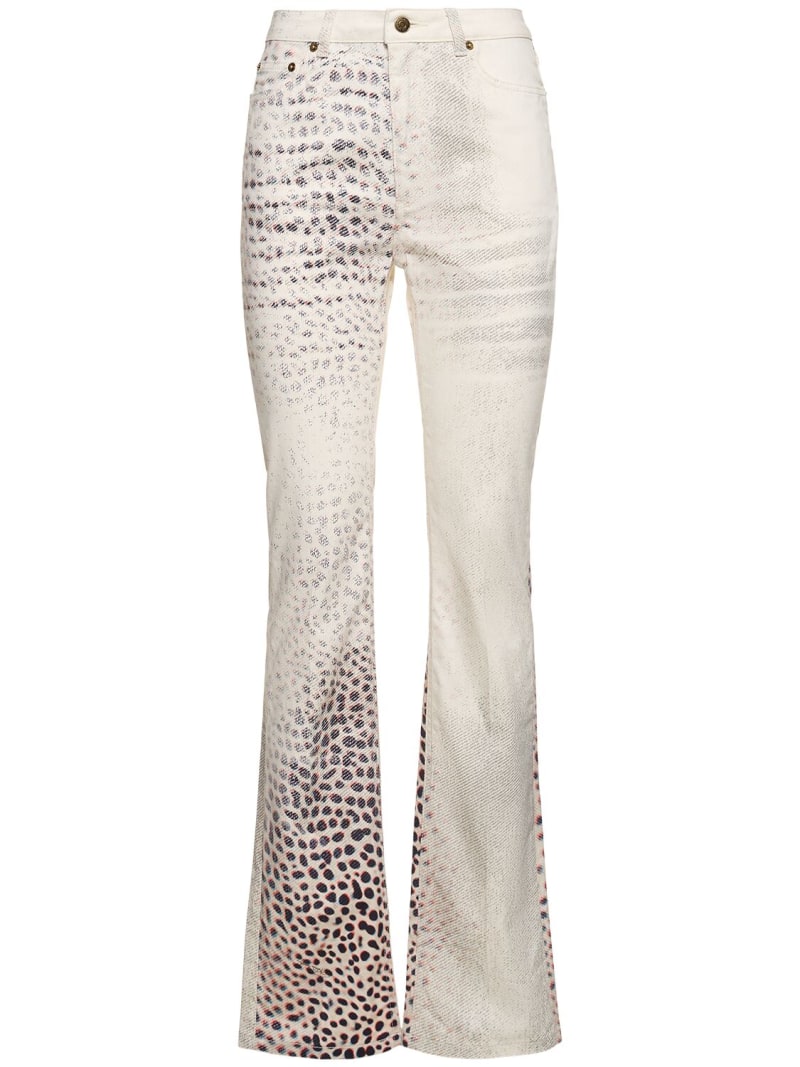 Shark printed drill jeans - Roberto Cavalli - Women | Luisaviaroma