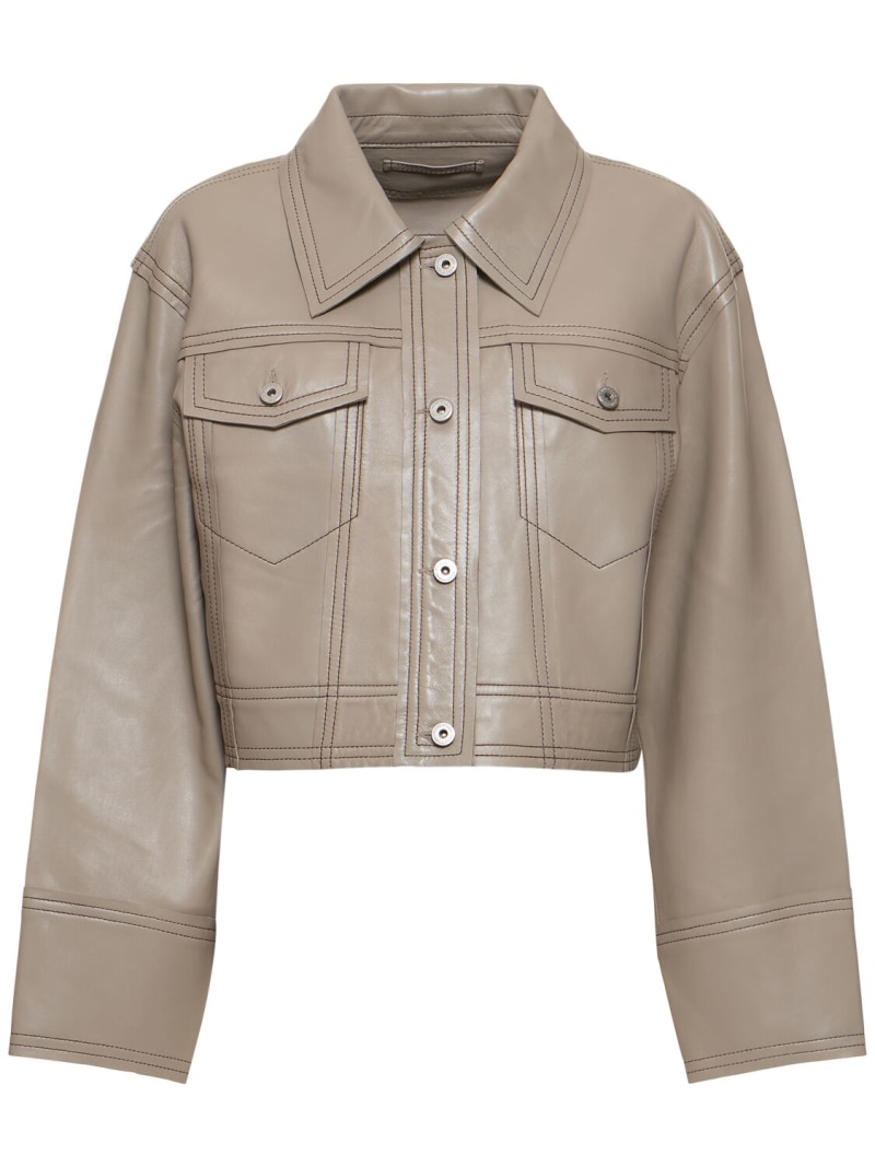 Phyllis jean leather jacket - Stand Studio - Women | Luisaviaroma