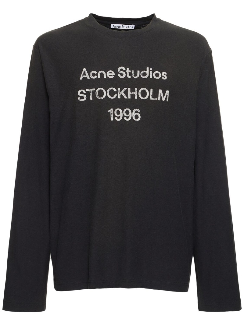 Langärmeliges t-shirt “edden 1996” - Acne Studios - Herren | Luisaviaroma