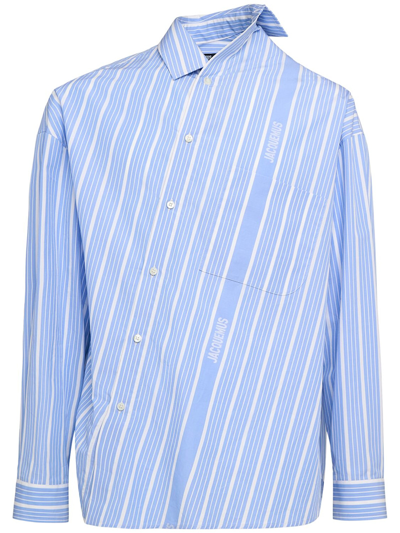 La chemise cuadro不对称衬衫