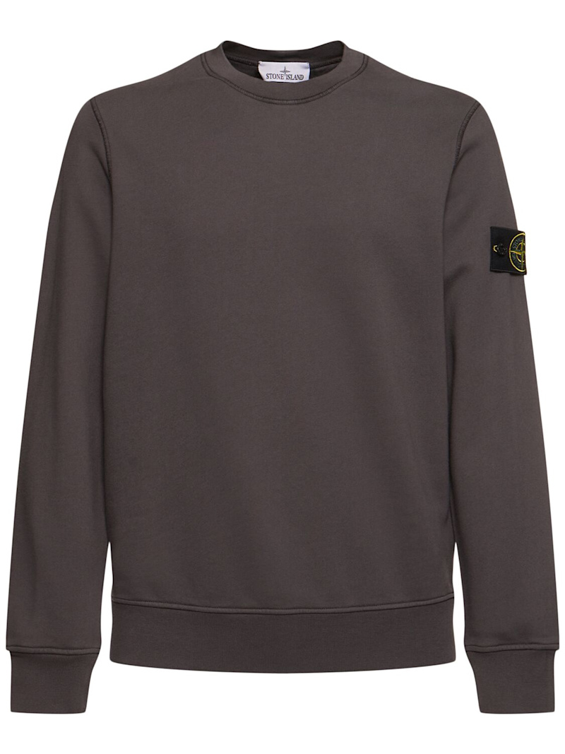 Crewneck cotton sweatshirt